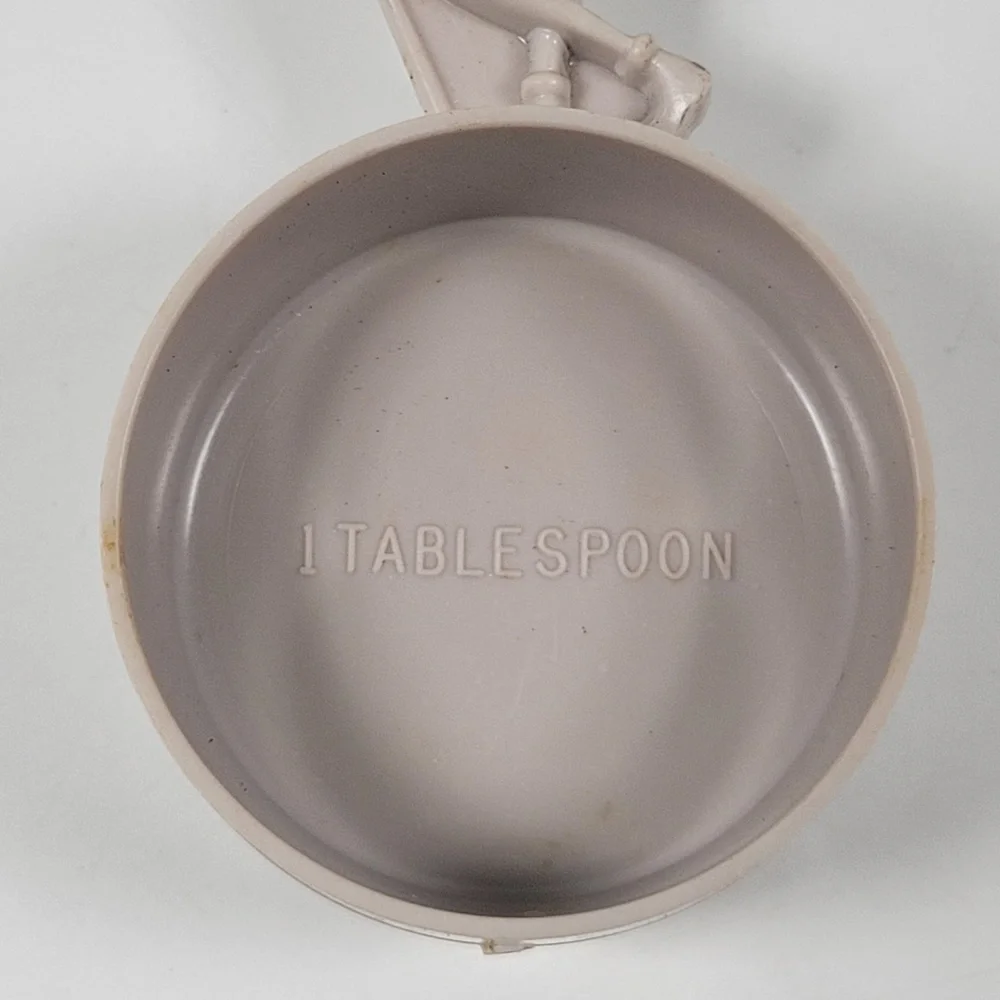 VTG Planters Mr Peanut Gray Measuring Scoop Spoon Tsp Tbsp Kitchenware‎ 1950s